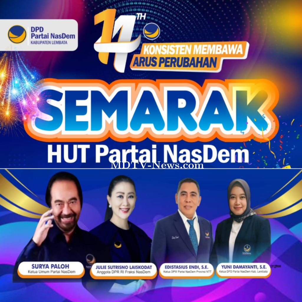 DPD NasDem Lembata Gelar Kegiatan Sosial Sambut HUT Partai