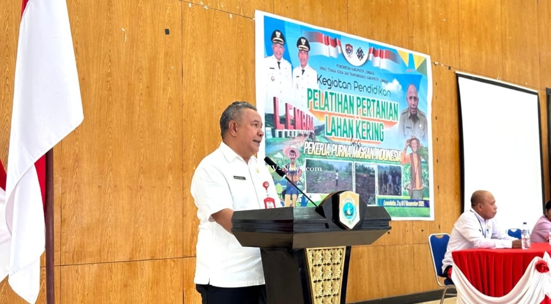 Asisten I Buka Pelatihan Pengolahan Lahan Kering bagi Purnamigran Indonesia di Lembata