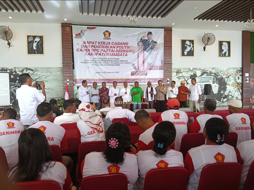 Ikut Rakercab Gerindra, Ketua PKN Lembata apresiasi Program MBG Presiden Prabowo