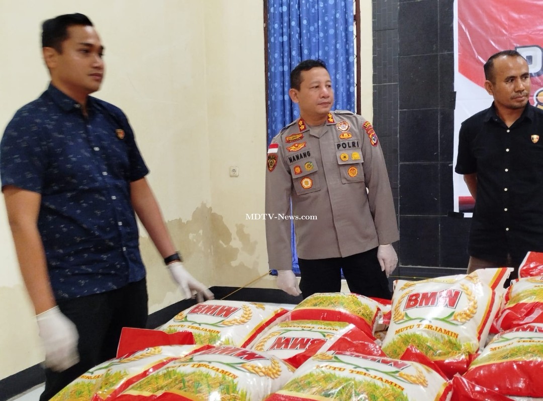 Kasus repacking Beras, Penyidik Polres Lembata Sita 4.5 Ton Beras Dari E.S.J Pemilik Toko Helin di Desa Balauring Kecamatan Omesuri