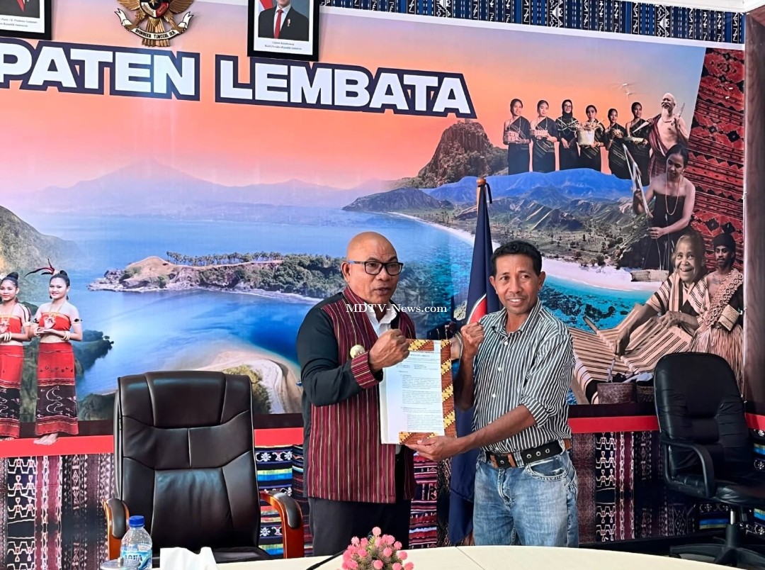 Bupati Lembata Lakukan Audiensi Bersama Forum Pengurangan Risiko Bencana (FPRB) Kabupaten Lembata 