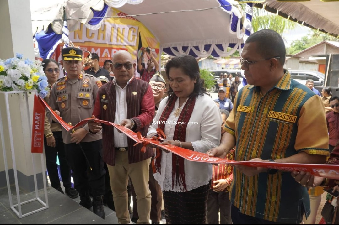 Gubernur NTT Launching NTT Mart di Lembata, Perkuat Ekonomi Kerakyatan dan Produk Lokal