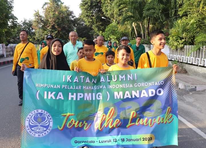 Wabup Banggai dan IKA-HPMIG Gelar Jalan Sehat