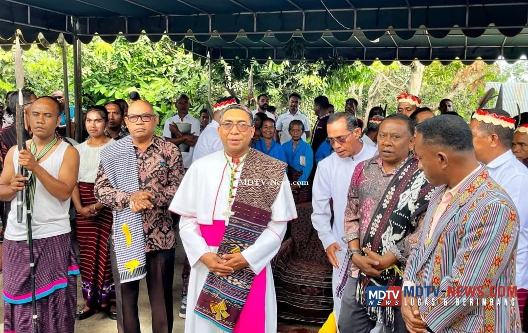 Bupati Kanisius Tuaq Hadiri Pemberkatan Gereja St. Agustinus Lewokukung, Tegaskan Sinergi Gereja dan Pemerintah