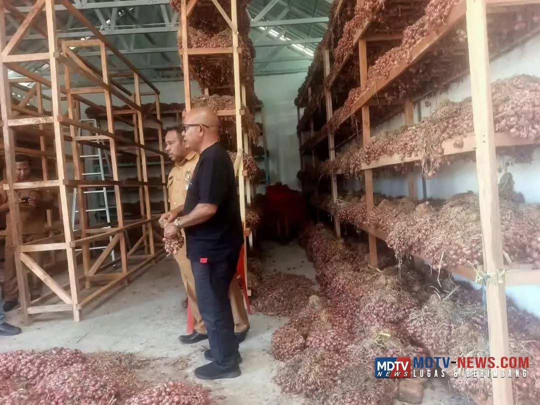 Bupati Kanis Tuaq Cek Gudang Bawang Merah, Antisipasi Kenaikan Harga Akhir Tahun