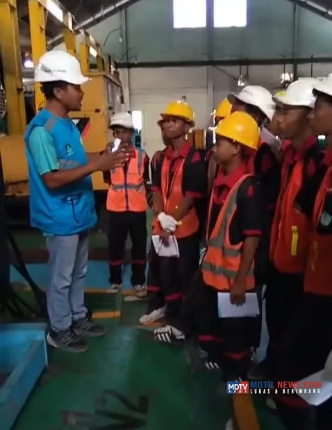 SMK Negeri I Ile Ape Gelar Kunjungan Industri ke PLTD Lamahora, Siswa Pelajari Sistem Pembangkit Listrik