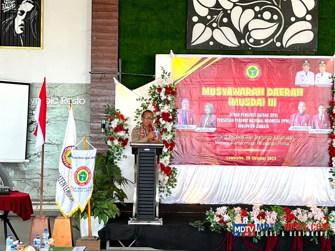 Buka Musda III PPNI Lembata, Wabup Nasir Tegaskan Perawat Sebagai Pilar Kemanusiaan