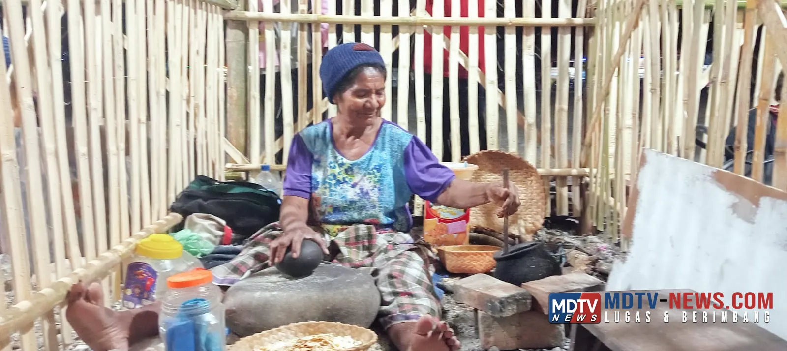 Susana Prada menghadirkan pangan Lokal Jagung titi di Festival Lamaholot 2026