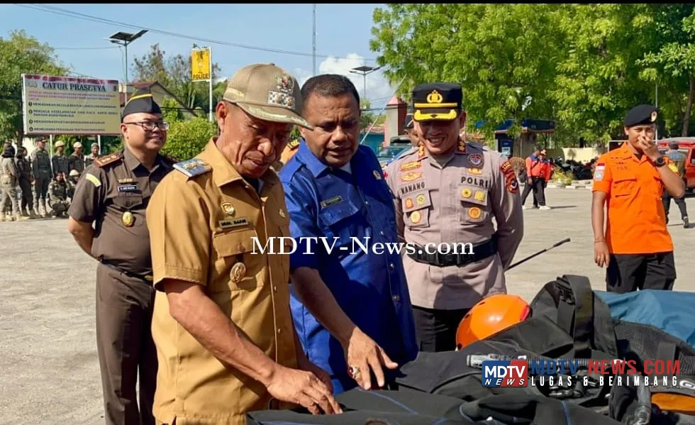 Lembata Siaga Bencana: Wabup Nasir Hadiri Apel Gabungan Tanggap Darurat