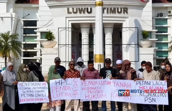 Di Tengah Proses PTUN, Petani Laoli Desak Pemkab Lutim Hentikan Aktivitas di Objek Sengketa, 8 Tuntutan Dilayangkan